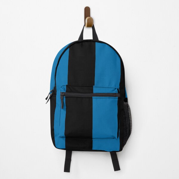Item preview, Black and Blue Vertical Stripe Pattern Inspired by 2022 Trending Color - Hue - Shade Pantone Indigo Bunting 18-4250 designed and sold by ColorOfTheYears.
