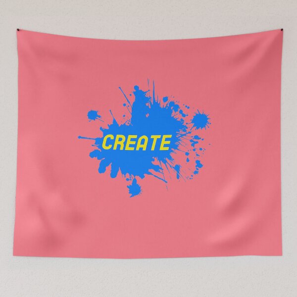 Item preview, Create - Inspiration on blue stain pink Background designed and sold by IrinchiDE.
