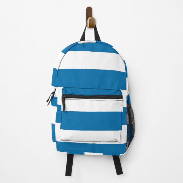 Item preview, Blue and White Horizontal Stripe Pattern Inspired by 2022 Trending Color - Hue - Shade Pantone Indigo Bunting 18-4250 designed and sold by ColorOfTheYears.