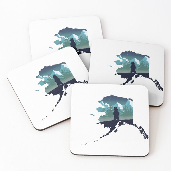 Item preview, Alaska. map and landscape designed and sold by landscapeworlds.