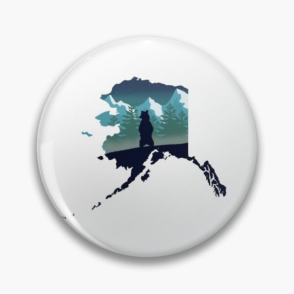 Item preview, Alaska. map and landscape designed and sold by landscapeworlds.