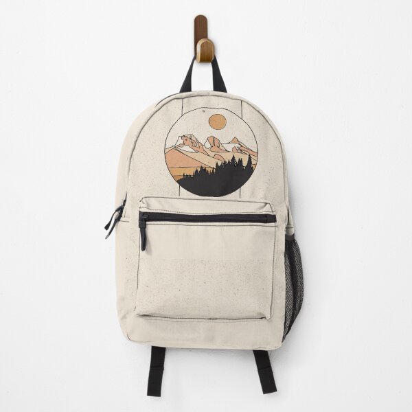 Item preview, Three Sisters Canmore Landscape Line Art designed and sold by VivtheFish.