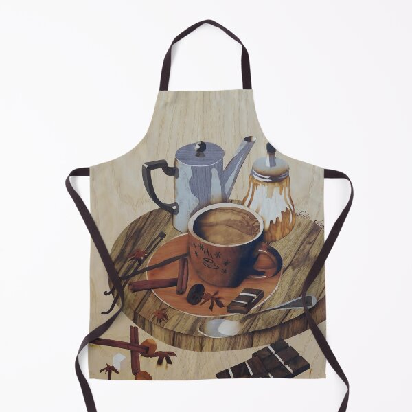 Item preview, Coffee still life wood marquetry picture designed and sold by Andulino.