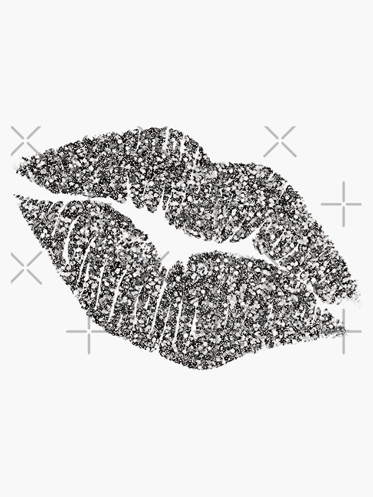 Glitter Lips : Silver! by myheadisaprison