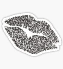 Glitter Lips : Silver! Sticker
