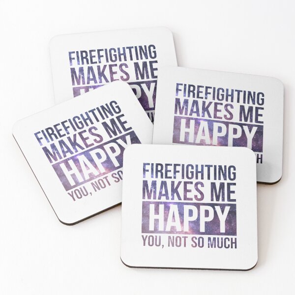 Item preview, Firefighting Makes Me Happy Gift For Firefighter| Perfect Gift For you and friends designed and sold by luconats.