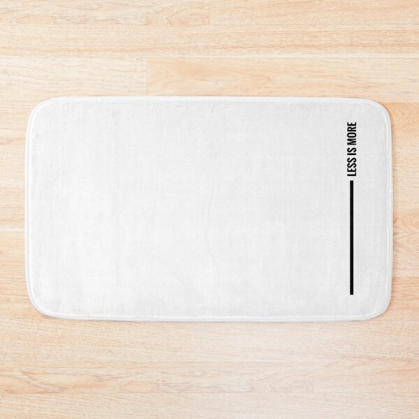 Item preview, LESS IS MORE minimal design (vertical black version) designed and sold by MinimalDM.