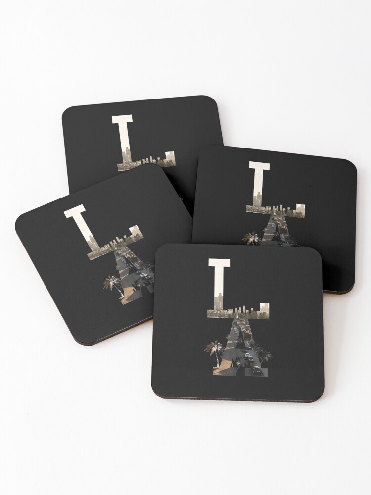 Thumbnail 1 of 5, Coasters (Set of 4), LA Love! designed and sold by InTrendSick.