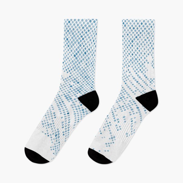 Item preview, Blue and White Polka Dot Abstract Pattern Inspired by 2022 Trending Color - Hue - Shade Pantone Indigo Bunting 18-4250 designed and sold by ColorOfTheYears.