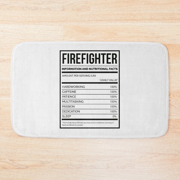 Item preview, Firefighter Funny Firefighting Nutrition Labe| Perfect Gift For you and friends designed and sold by luconats.