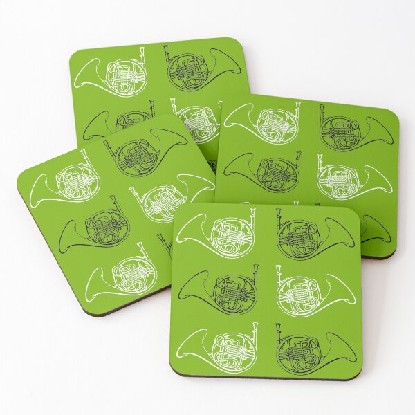 Item preview, Lime Green French Horn Pattern designed and sold by Ric1926.