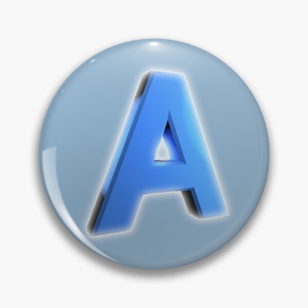 Item preview, Blue 3D Uppercase Luminous Letter A designed and sold by Phantasmal-2-do.
