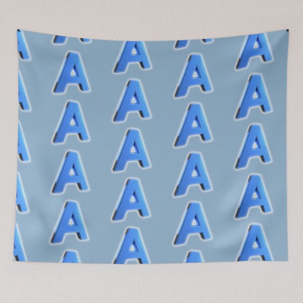 Item preview, Blue 3D Uppercase Luminous Letter A designed and sold by Phantasmal-2-do.