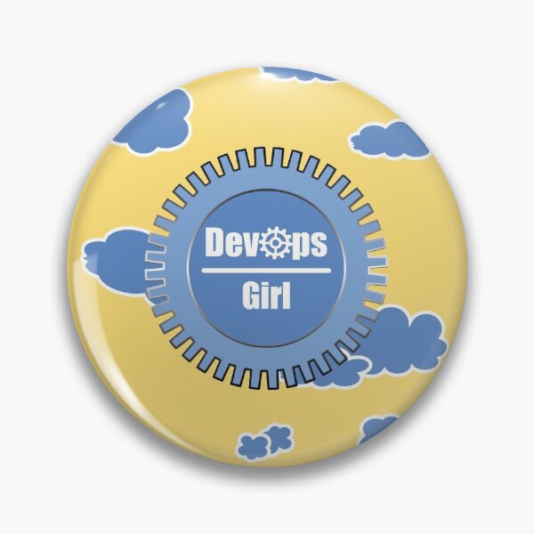 Artikelvorschau, Cloud DevOps Girl Techie - IT Nerd Design Blau Gelb entworfen und verkauft von IrinchiDE.
