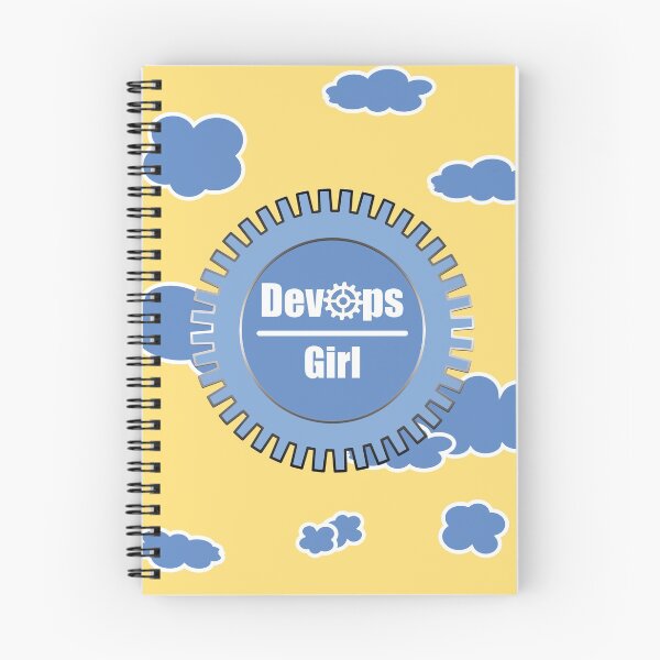 Item preview, Cloud DevOps Girl Techie - IT Nerd Design Blue yellow designed and sold by IrinchiDE.