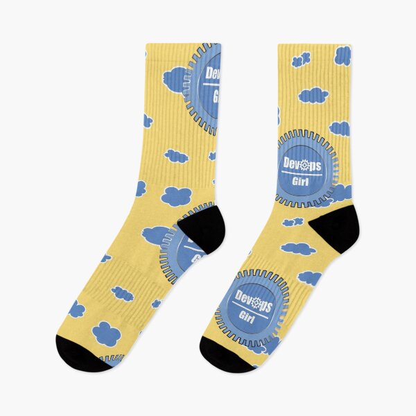 Item preview, Cloud DevOps Girl Techie - IT Nerd Design Blue yellow designed and sold by IrinchiDE.