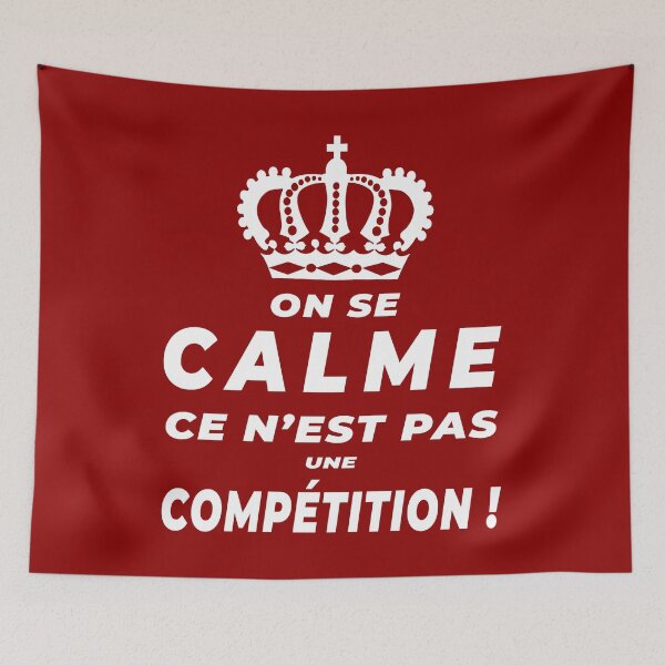 Aperçu de l'œuvre On se calme ce n'est pas une compétition ! - humour créée et vendue par rubislys.