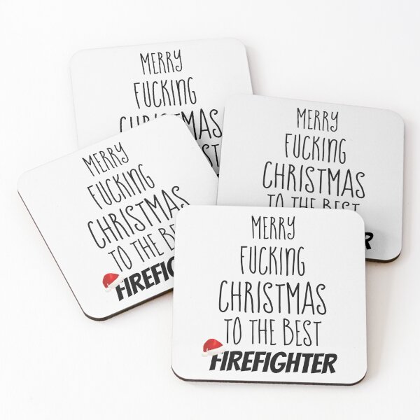 Item preview, Merry Fucking Christmas To The Best Firefighter - Christmas Firefighter Gif| Perfect Gift For you and friends designed and sold by luconats.