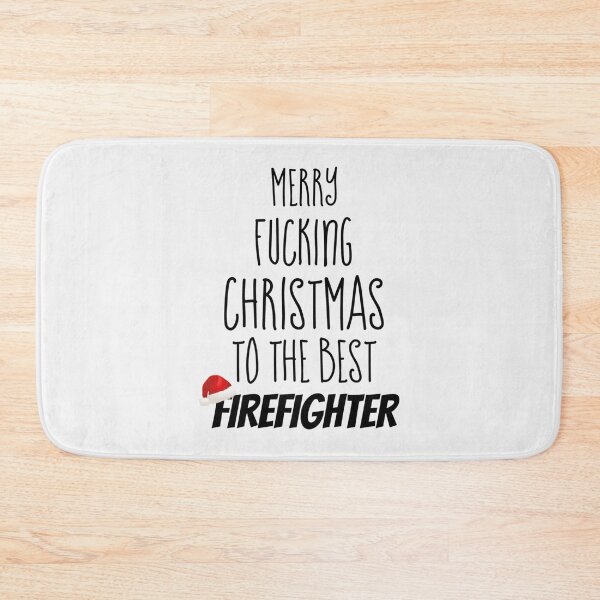 Item preview, Merry Fucking Christmas To The Best Firefighter - Christmas Firefighter Gif| Perfect Gift For you and friends designed and sold by luconats.