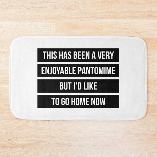 Item preview, I'd Like To Go Home Now (Black) designed and sold by FilipeFerreira.