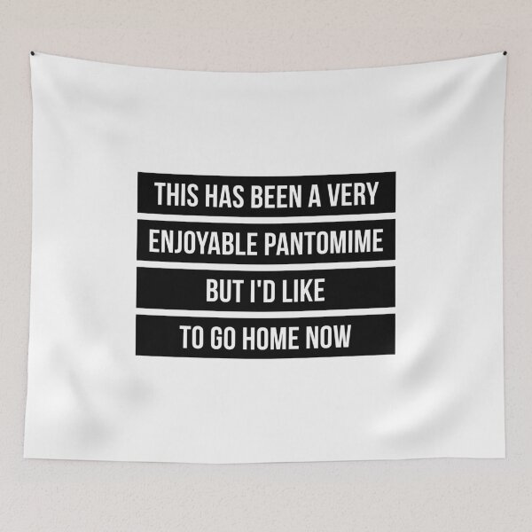Item preview, I'd Like To Go Home Now (Black) designed and sold by FilipeFerreira.