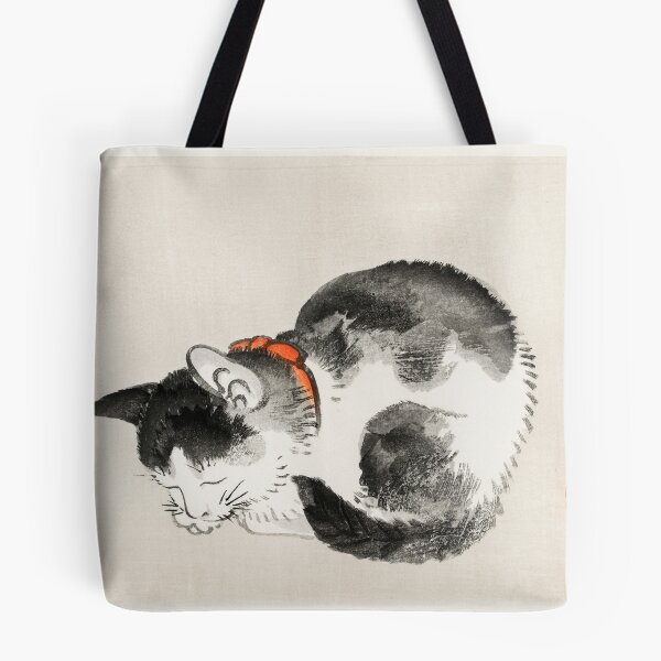 Item preview, Sleeping Cat Woodblock by Kono Bairei designed and sold by Apparel-City.