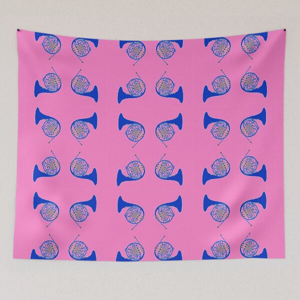 Item preview, French Horn Pattern blue and Pink designed and sold by Ric1926.
