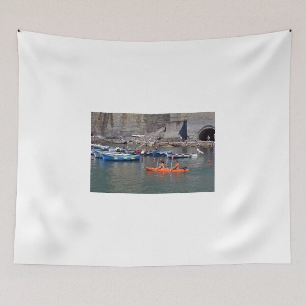 Item preview, Boats on the coast of Vernazza (Vulnetia), a small town in province of La Spezia, Liguria, Italy. It's one of the lands of Cinque Terre, UNESCO World Heritage Sit designed and sold by oanaunciuleanu.