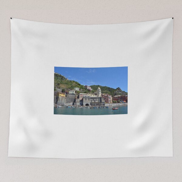 Item preview, Boats on the coast of Vernazza, Vulnetia, a small town in province of La Spezia, Liguria, Italy. It is one of the lands of Cinque Terre, UNESCO World Heritage Sit designed and sold by oanaunciuleanu.