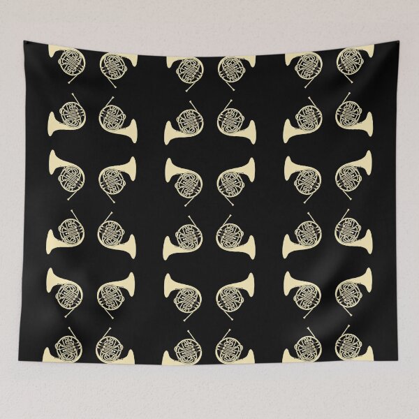 Item preview, French Horn Pattern Black and cream designed and sold by Ric1926.