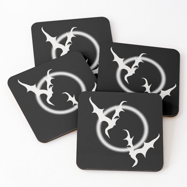 Item preview, Eclipse moon abstract white bats designed and sold by TitaCris.