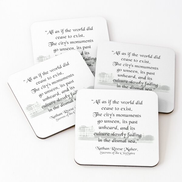Item preview, "All as if the world did cease to exist..." Quote designed and sold by NRMBooks.