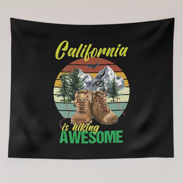 Item preview, California is hiking awesome designed and sold by StencilMyst ..