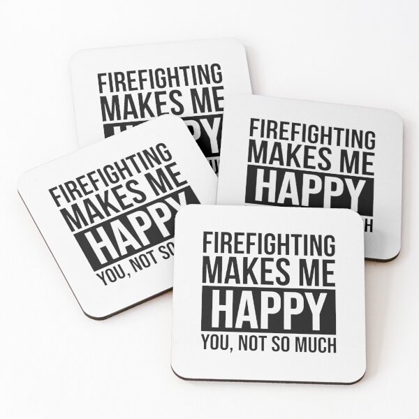 Item preview, Firefighting Makes Me Happy Gift For Firefighter| Perfect Gift For you and friends designed and sold by luconats.