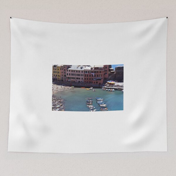 Item preview, Boats on the coast of Vernazza, Vulnetia, a small town in province of La Spezia, Liguria, Italy. It is one of the lands of Cinque Terre, UNESCO World Heritage Sit designed and sold by oanaunciuleanu.