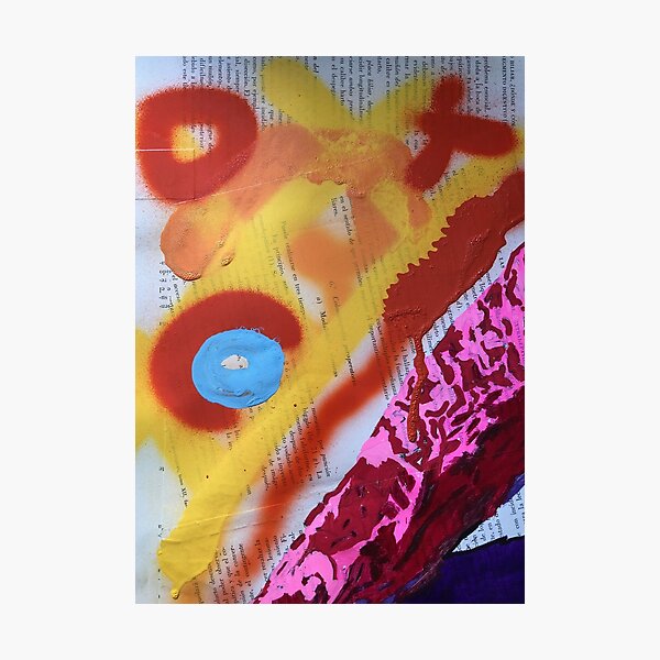 Worn street posters| Graffiti wall | Pop art | Street-art aesthetics Photographic Print