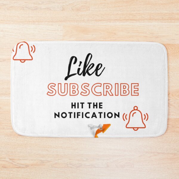 Item preview, Like Subscribe And Hit The Notification Bell designed and sold by Darlene Douglas-Jackson.