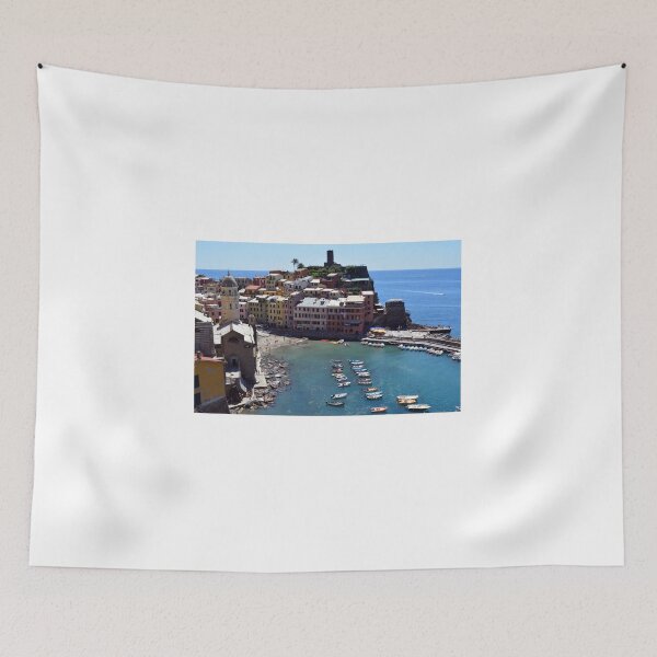 Item preview, Boats on the coast of Vernazza, Vulnetia, a small town in province of La Spezia, Liguria, Italy. It is one of the lands of Cinque Terre, UNESCO World Heritage Sit designed and sold by oanaunciuleanu.