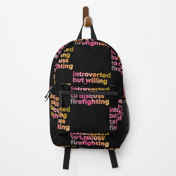Item preview, Firefighter Design Introverted but willing to discuss Firefighting in Watercolo| Perfect Gift For you and friends designed and sold by luconats.