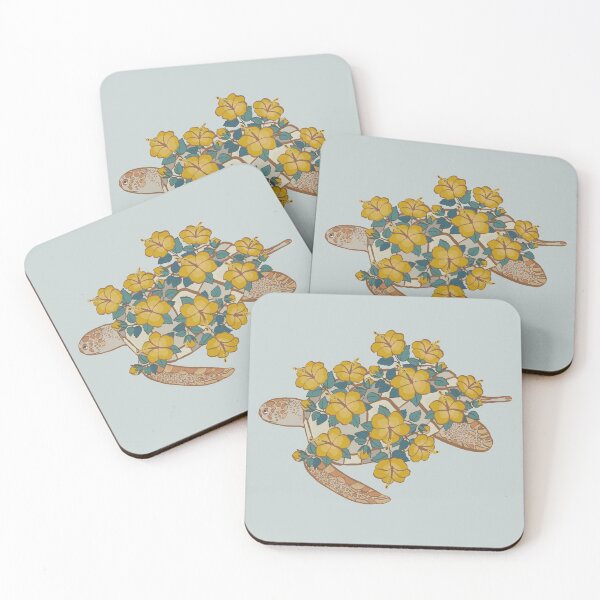 Item preview, Hibiscus sea turtle designed and sold by kristinamj99.