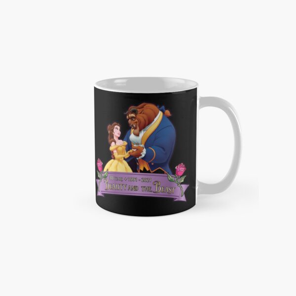 Disney Beauty And The Beast Coffee Mug Set Purple Signature Heart Disney  Parks