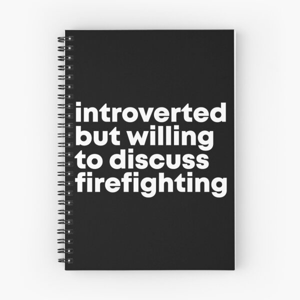 Item preview, Firefighter Design Introverted but willing to discuss Firefightin| Perfect Gift For you and friends designed and sold by luconats.