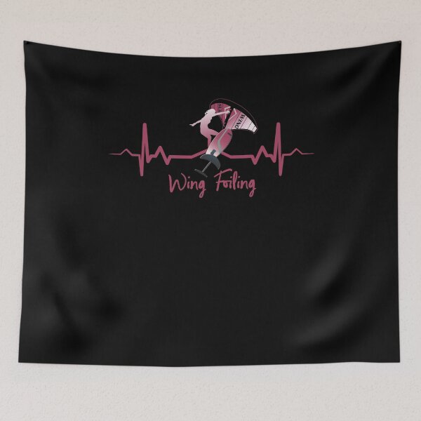 Item preview, Wing Foiling Heartbeat For Female Surfers designed and sold by Grimbart.