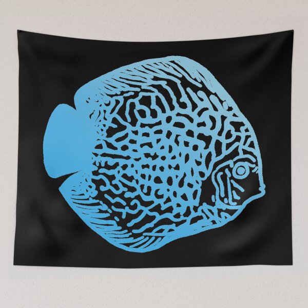 Item preview, Light Blue Discus Fish designed and sold by CaptinAubs.