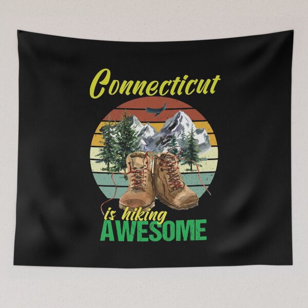 Item preview, Connecticut is hiking awesome designed and sold by StencilMyst ..