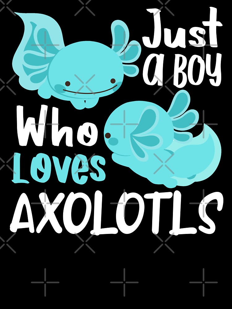 Boy who loves Axolotls Cute Axolotl Gift for Men Art Print