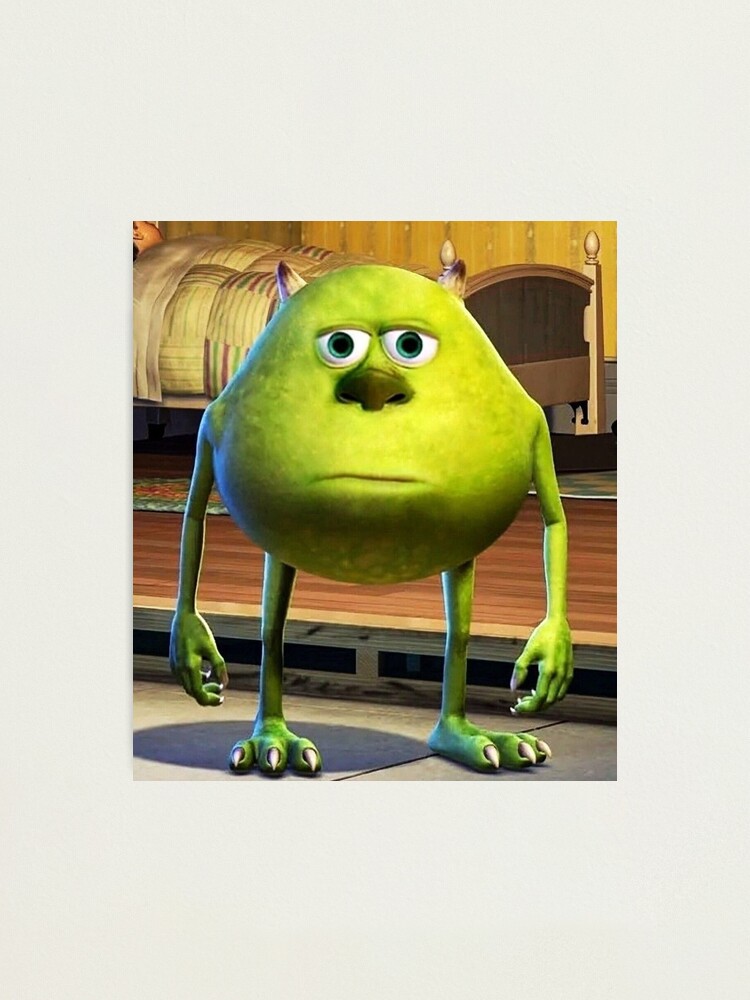 "mike wazowski meme funny two eyes " Photographic Print by funtheory