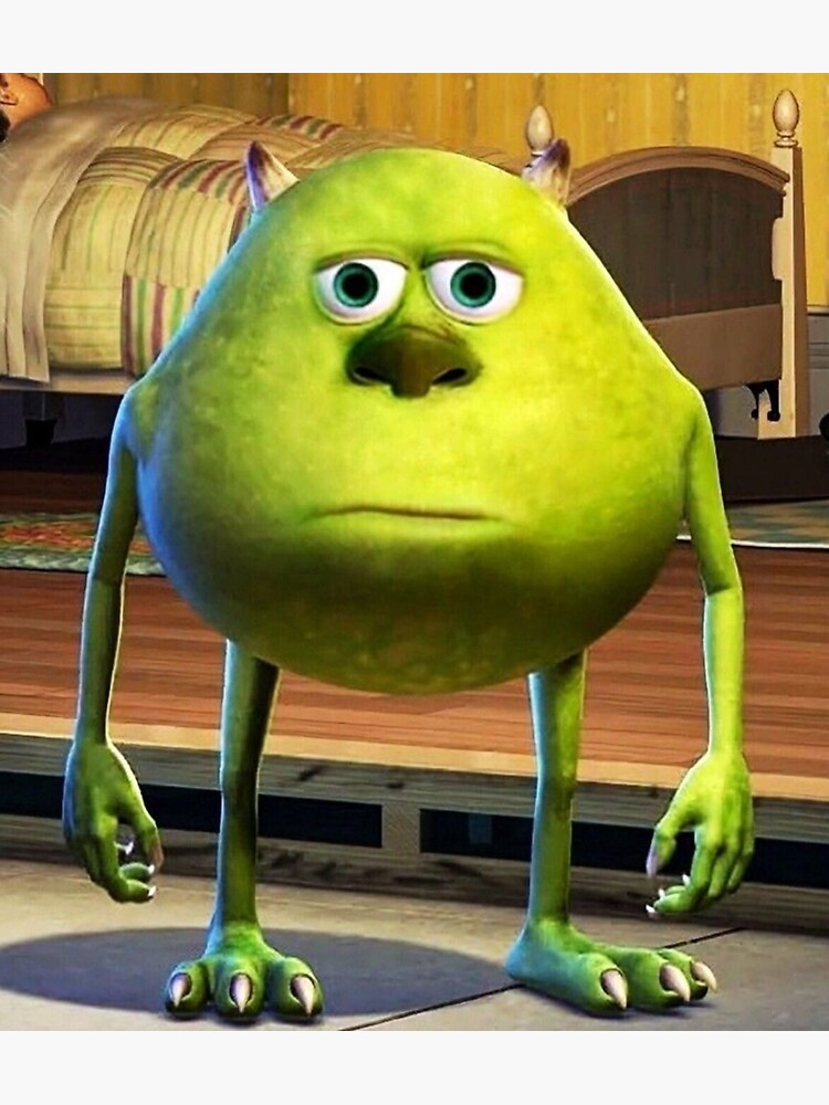 Pegatina «mike wazowski memes graciosas dos ojos» de funtheory | Redbubble