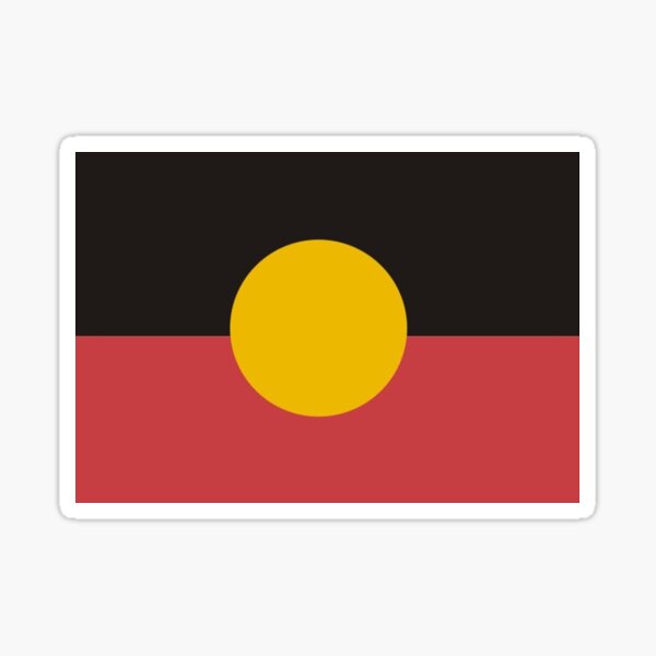 Aboriginal Flag  Glossy Sticker