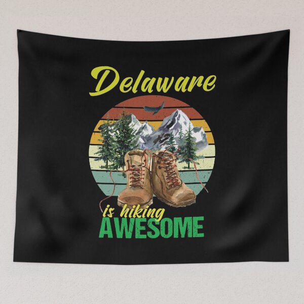 Item preview, Delaware is hiking awesome designed and sold by StencilMyst ..